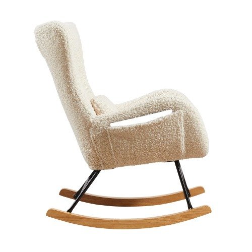 Rocking Chair Nursery, Modern Rocking Chair With High Backrest | Urbanaira