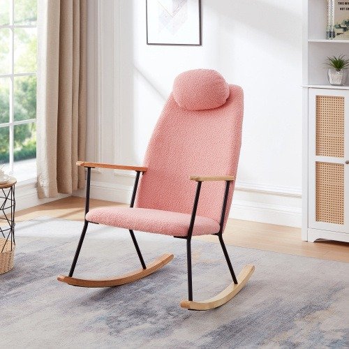 Modern Rocking Chairs Upholstered Chairs Comfortable Side Chairs For Children’s Rooms, Bedrooms, Living Rooms | Urbanaira