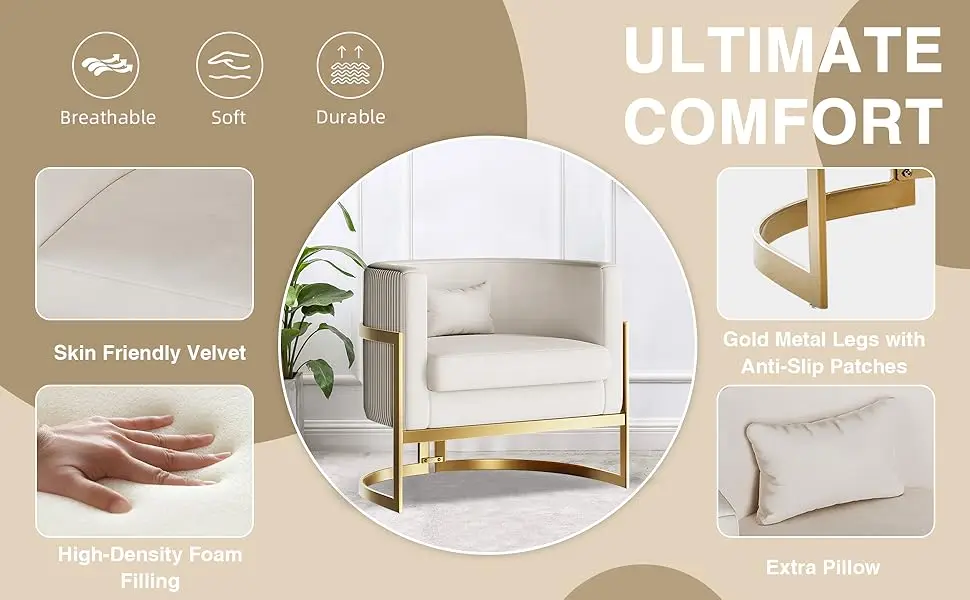 velvet accent chair