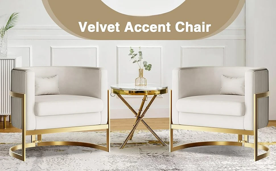 gold accent chairs set of 2